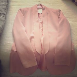 Slouchy Boyfriend Blazer-baby pink